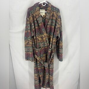 Victoria’s Secret Country Vintage Southwest Robe Belted Long Lounge Medium Large